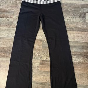 Lululemon Black Flared Yoga Pants